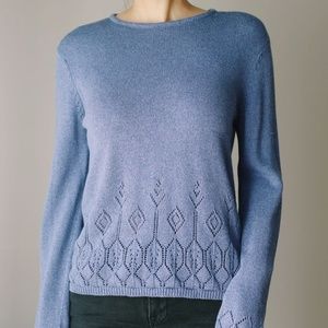 Vintage Indigo Knit Sweater